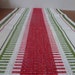 Vintage Swedish tablecloth / Geometric table runner