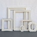 Shabby Chic Ornate Heirloom White Vintage Painted Frame Set of 6 - ... Upcycled painted OPEN frames
