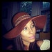 Lovely, ONE OF A KIND, light brown/caramel colored floppy hat, adorned with funky fabric, feathers and day of the dead skull