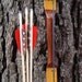 Youth Archery Bow, 17lb at 23", Osage and Bamboo bow with Brazilian Cherry, comes with arrows