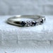 RESERVED - Vintage Alternating Sapphire and Diamond Wedding Band.