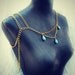 turquoise drops body chain necklace, turquoise jewerly, statement necklace, unique necklace