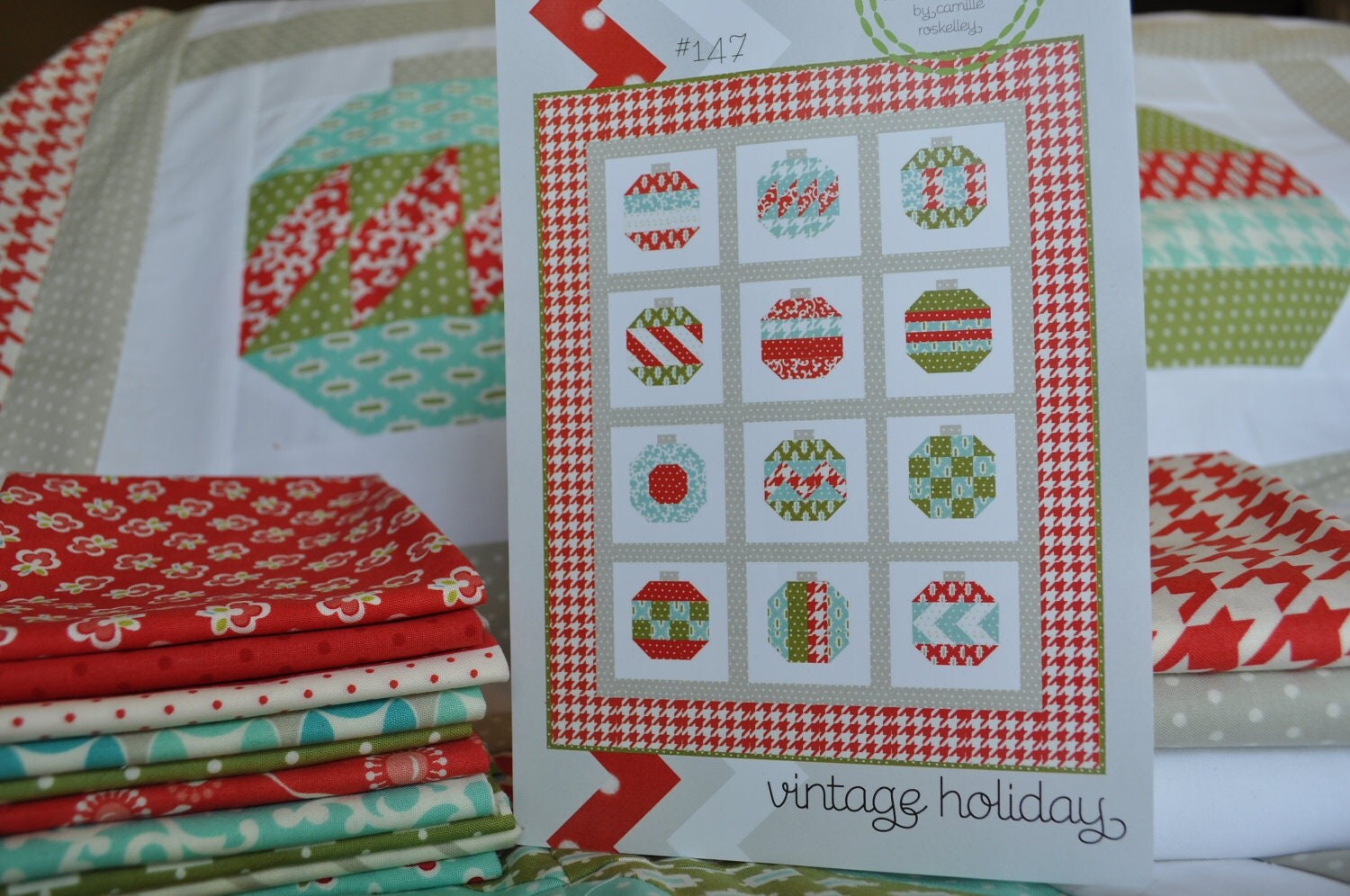 Vintage Holiday Quilt Kit by RedBucketList on Etsy