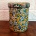 RESERVED for Aimee - Vintage Floral tin & Aqua Jewelry box