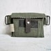 Camping Wallet oversized rugged vintage military canvas repurposed green army