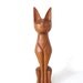 Mid Century Carved Teak Cat