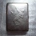 very nice vintage USSR soviet russian metal cigar cigarette case "Fishing. Fishman"- 100 % original