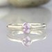 taaffeite ring - rarest gemstone ring in the world - light pink color