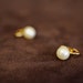 Simulated Pearl Clip-On Earrings From Trifari in the 60's with Crown over Trifari 4502