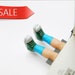 SALE. Legs in the book. Green sneakers and blue socks . Unusual art bookmark. Funny children gift. Fun for kids. SALE