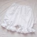 White Lace Trim Everyday Comfy Basic Lolita Ruffle Bloomers Pumpkin Shorts Fairy Kei