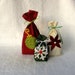 Reusable Gift Bag, Fabric Gift Bag, Christmas