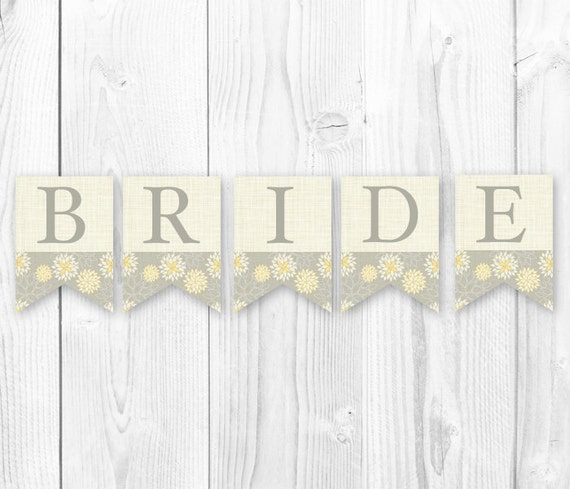 Bridal Shower Banner Template