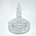 Paden City Glass Vanity Dish with Lid, Vintage, Called Moon Set