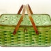 Vintage Metal Picnic Basket
