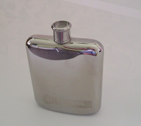 Jameson Irish Whiskey Flask. Stainless Steel by rustygoldvintage