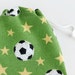 Soccer Birthday Bags / Soccer Party Favors / Fabric Goodie