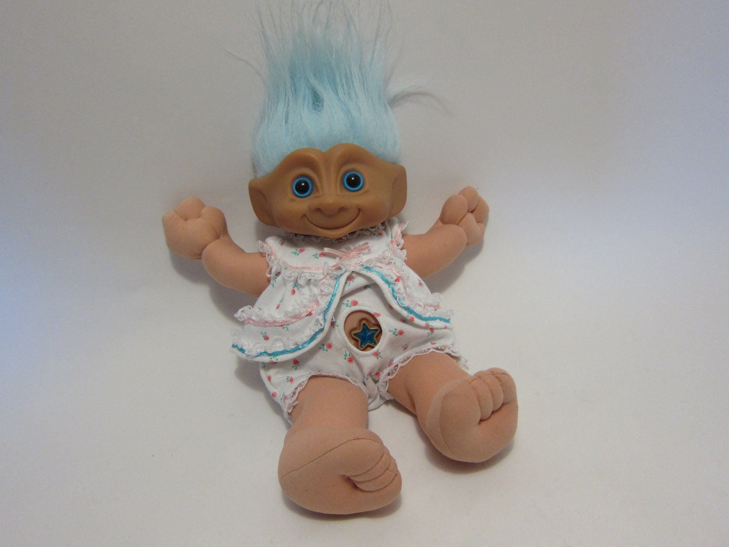 Troll Doll Vintage Ace Novelty Treasure Troll 1990s Plush