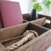 vintage wooden pepsi crate with dividers