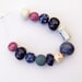 Handmade Ceramic Beads, 12 Beads, African Beads