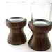 Walnut Votive Candle Holder Set