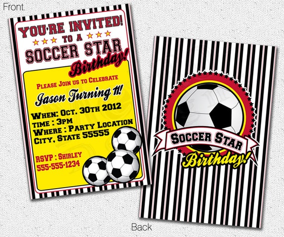 Soccer Star Invitation - by: Metro Events/Metro-designs Il_570xn
