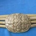 Accessocraft, NYC, Brilliant Vintage Gold Tone Stretch Belt, Large Accent Pieces, 80s
