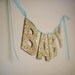 Gold Glitter "BABY" Banner