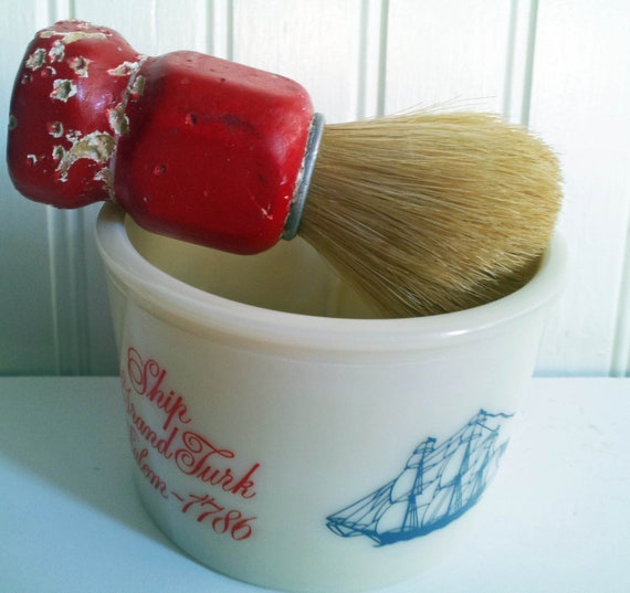 Vintage Shulton Old Spice Shaving Mug Cup Shaving Brush