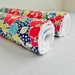 Baby Burp Cloths, Set of 2, Let's Play Large Floral in Navy and White Bubble Dot Minky