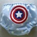 Captain America Embroidered Diaper Cover Geeky Superhero