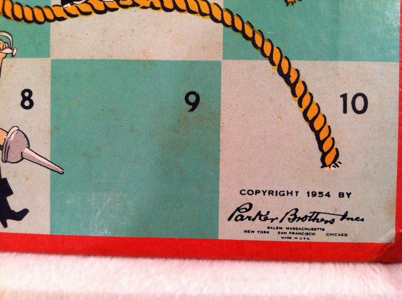 Ropes and Ladders Vintage Board Game