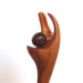 Wooden hair stick, Wood, Cherry, Teak, Hairpin, Hair chopstick, Handmade