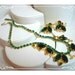 Scrolls & Green Rhinestone Necklace and Earrings Retro Set 1394ag-22211000