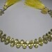 Lemon Quartz Fancy Oval Faceted Diamond Cut Briolette Beads Strand 7mm