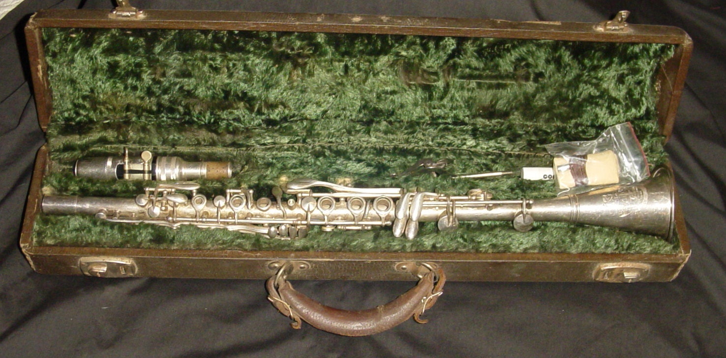 Antique H.N.White.Gladiator Bb Silver w/ Case