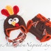 TURKEY BABY COSTUME - Thanksgiving outfit - acrylic - Hat & Diaper Cover - Made To Order