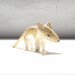 Thylacine mini sculpture, small animal totem, extinct animal, miniature animal, australian animal, animal charm
