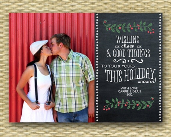 Christmas Photo Card Customized DIY Printable Holiday