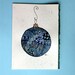Zentangle art card,(No.47), watercolor card,Christmas Ornament,zentangle ornament, greeting card, watercolor