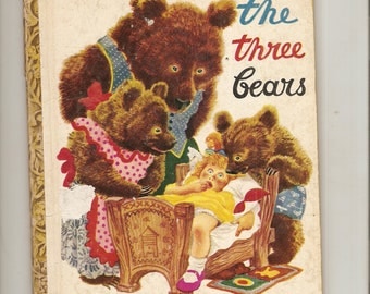 Vintage Little Golden Book The Three Bears Cy. 1948 Simon & Schuster 1st Edition. Rojankowsky