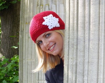 The Snowflake Hat - Instant Download PDF Crochet Pattern