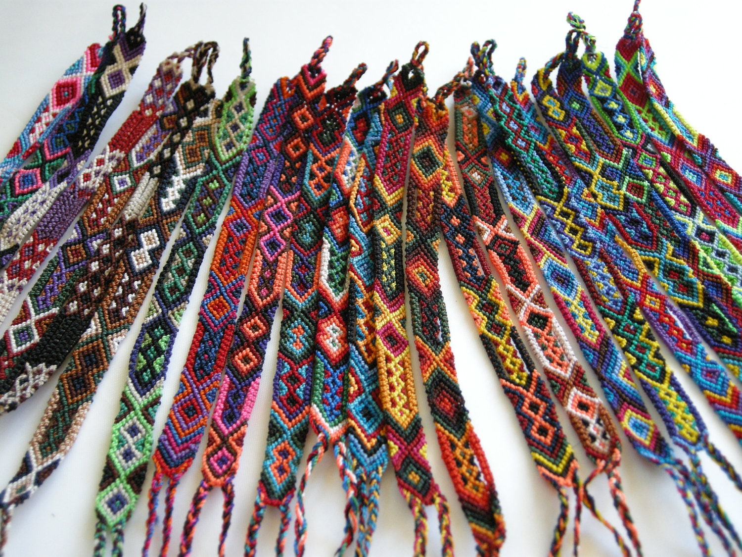 Wholesale Lot of Small Friendship Bracelets 25 bracelets