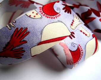 Classy Lady Cotton Ribbon Trim, Multi Color, 1 3/8" inch wide, 1 yard, For Victorian & Romantic Crafts