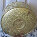 SALE 20 % Off Coupon Code SPRINGSALE / Vintage Round Gold and White Tin Box Very Pretty Made in the U.S.A.By Guildcraft New York