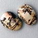 Cherry Creek Picasso Jasper Pair - Hand Cut Freeform Designer Gemstone Cabochons - Picasso Jasper Earring Pair