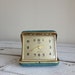 vintage clock old blue folding alarm clock Travel alarm clock by MellaFina