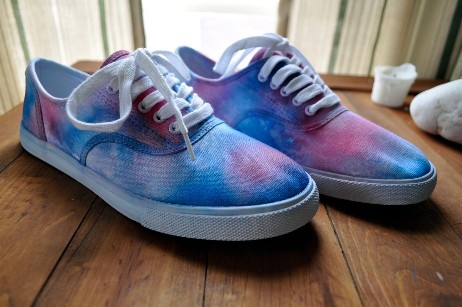 tie dye slip on sneakers