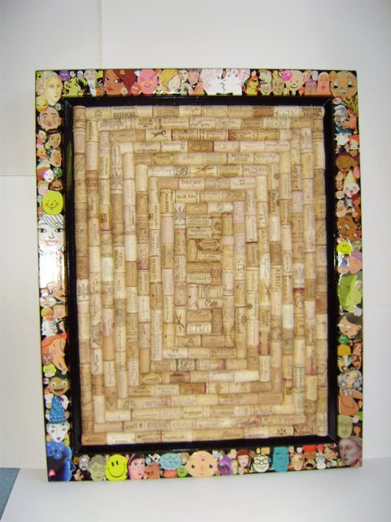 Wine Cork Bulletin Board by reecreate on Etsy