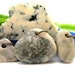 RESERVED Celery and Blue Cheese - Marble Lake Michigan Beachstones and Green Slag Glass Jewelry Supply Eco Friendly